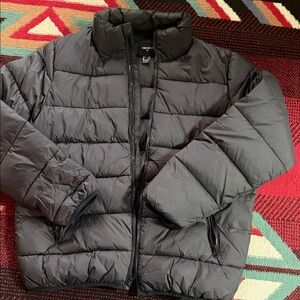 Forever 21 Black Puffer Jacket NEW NEVER WORN